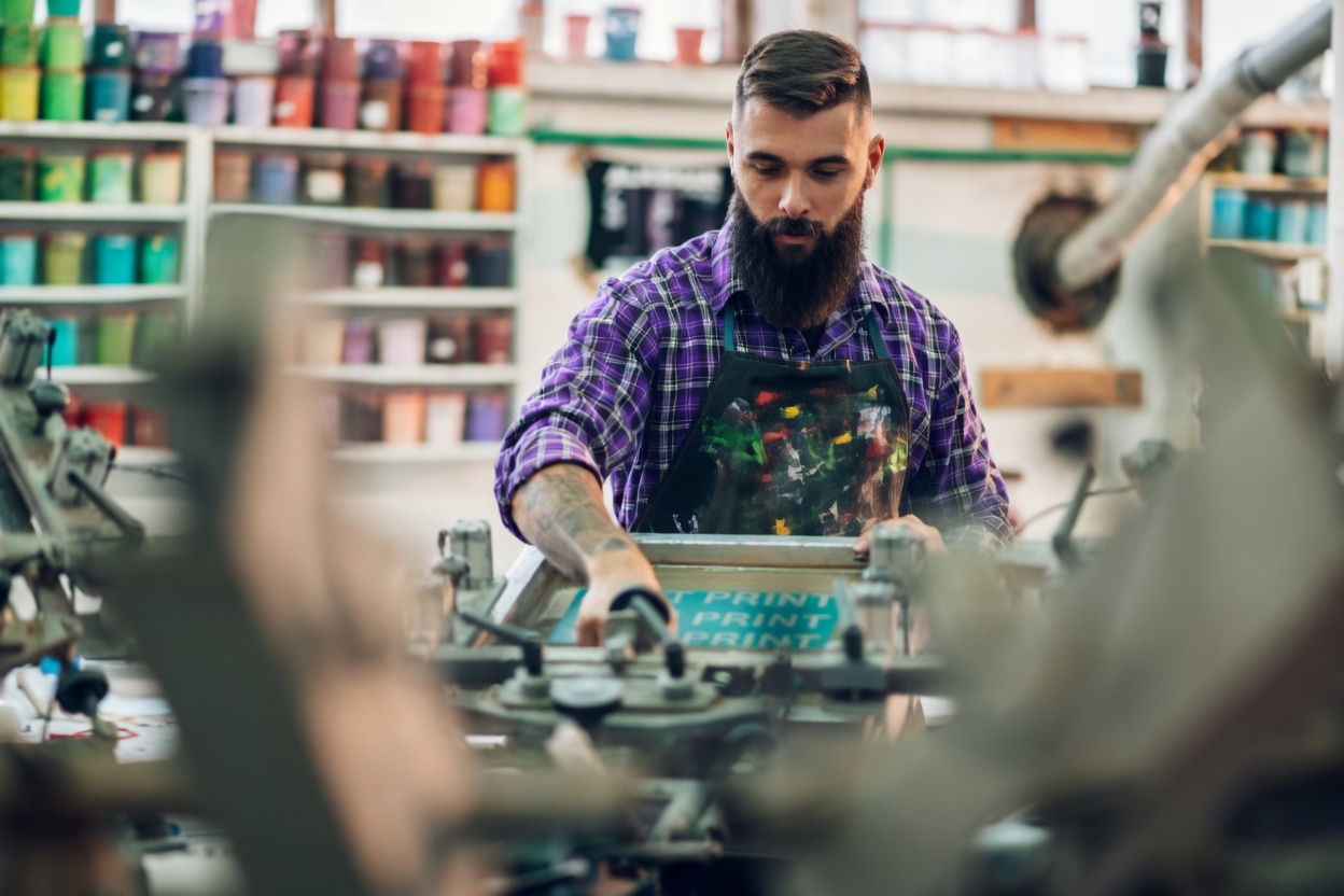 Print shop floor